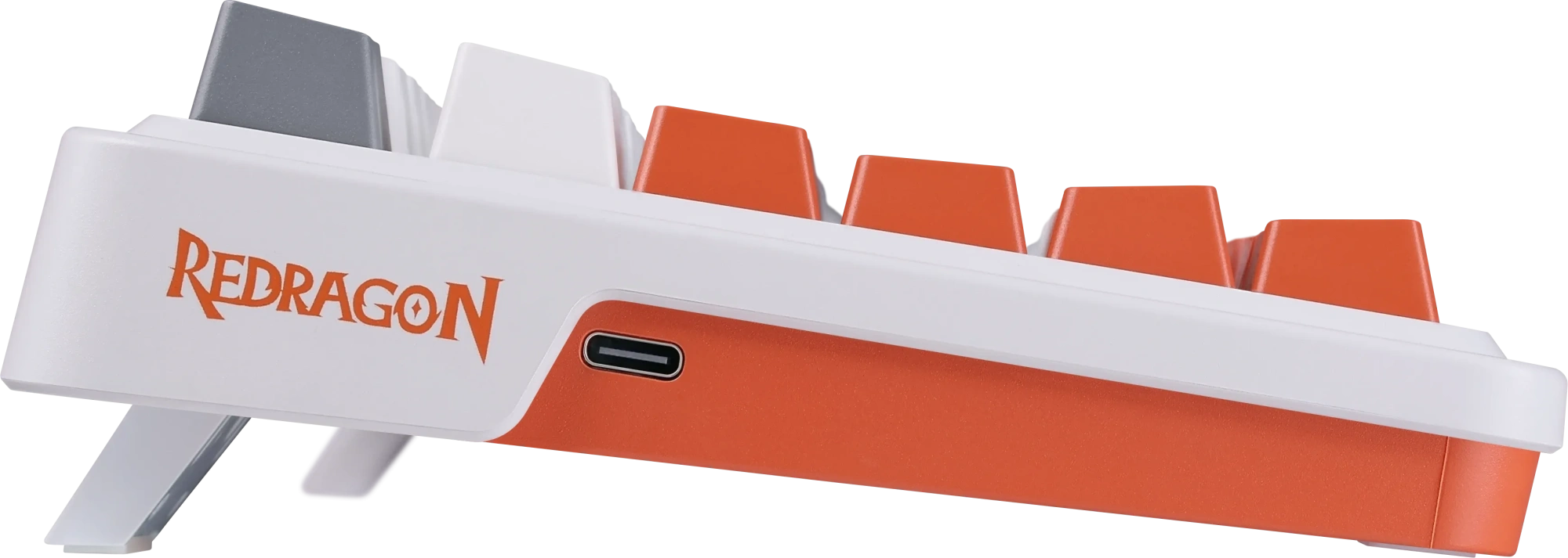 Клавиатура Redragon Gloria (72216) [механическая, проводная, RGB подсветка, Redragon + Red, белая]