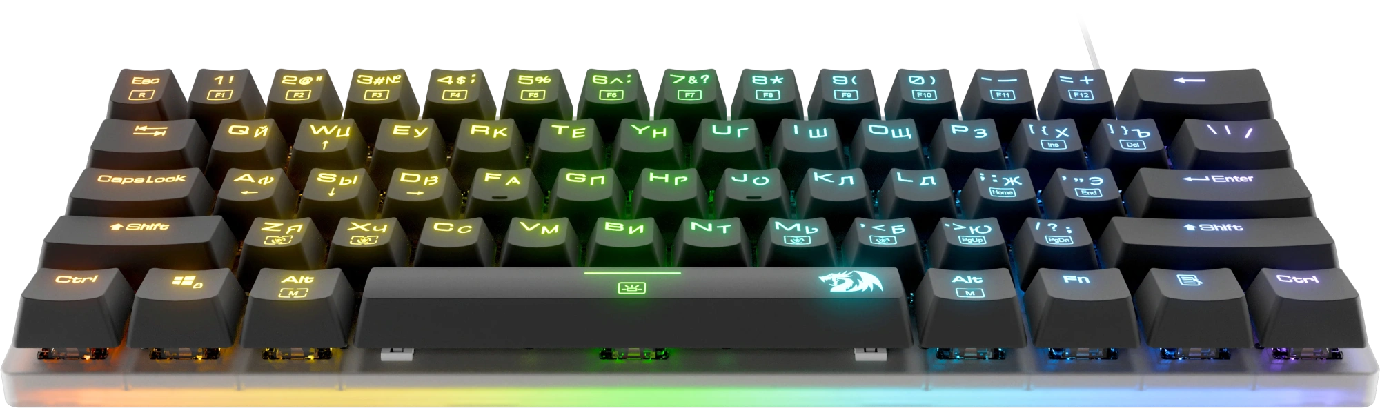 Клавиатура Redragon Alien (77939) [проводная, клавиш - 61, подсветка, черная]