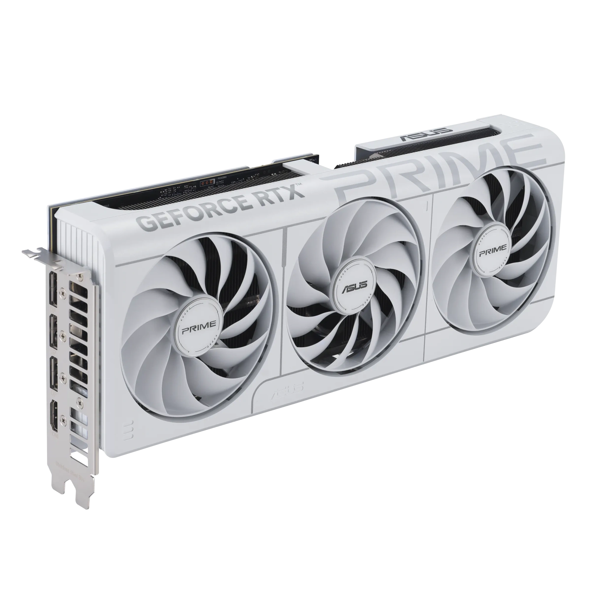 Видеокарта Asus PRIME GeForce RTX 5070 White OC Edition 12GB GDDR7 (PRIME-RTX5070-O12G-WHITE) [12 ГБ, GDDR7, 192 бит, HDMI, DisplayPort (3 шт)]